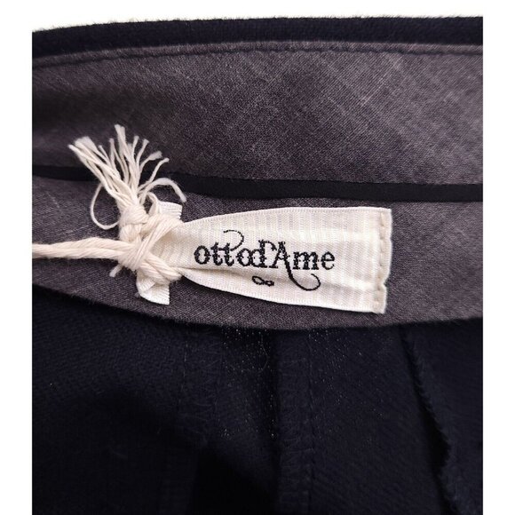 Ottod'ame Pleated Wool Blend Shorts Size 2 Blue NWT - Picture 9 of 12